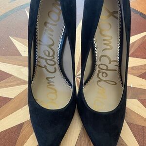 Sam Edelman Black Suede Heels